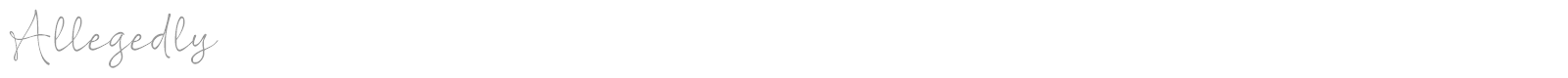 Allegedly font preview